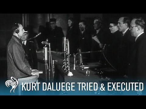Nazi Chief Kurt Daluege Tried & Executed by Hanging (1946) | British Pathé
