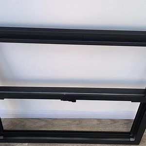 [Hot Item] PVC/UPVC Double/Single Premium American Aluminium Vertical Sliding Windows for Modern Homes Black