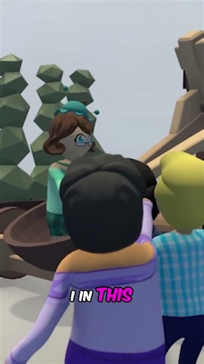 Launching Our Friend with a Catapult in Human: Fall Flat! #shorts