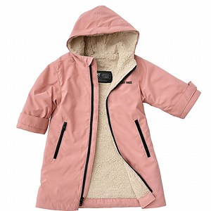 Pink Kids Swim Parka, Waterproof Sherpa Lined Changing Robe, Warm Oversized Hooded Towel Coat, Girls Swim Cover Up, Powder Pink Jacket - Etsy