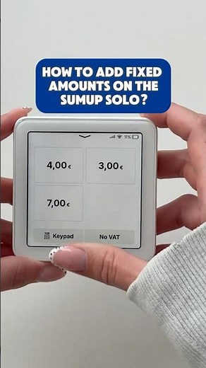 How to add fixed amounts on the SumUp Solo | Entrepreneur Hero