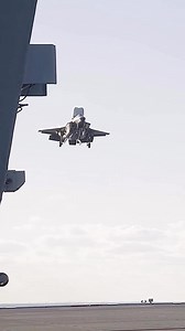 313K views · 3.9K reactions | F-35B Lightning II A F-35 test pilot conducts the first roll-on landing aboard HMS Prince of Wales. : by Kyra Helwick sent to me by theaviationaddict Saw via | Military Update | Facebook
