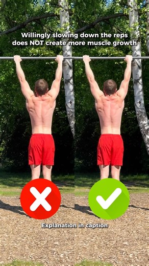 ❌ Intentionally slow reps