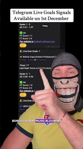 Telegram Live Goals Signals 🚀 #footballprediction