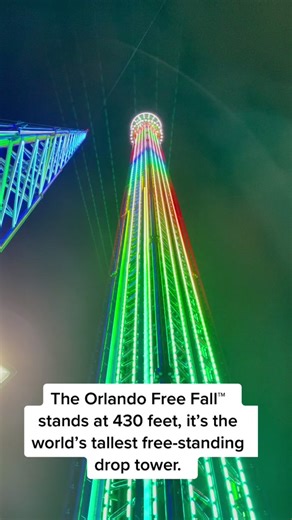 The world’s tallest free-standing drop tower. #orlando #orlandofreefall #thingstodoinorlando #fancylike