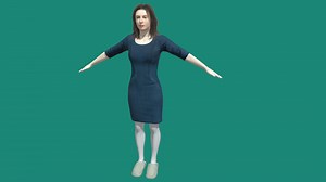 Realistic 3D Female Character Fashionable - 3D model by OpChampion3d
