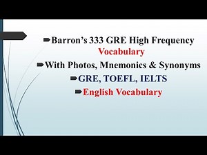 P_4 | Barron's 333 GRE High frequency Words With Photos, Mnemonic & Synonyms in Bangla