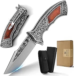 Small Pocket Knife for Men Women,Cool Stuff Gadgets for Everyday Carry Gifts Ideas (Gun-Mini Black)