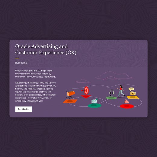 Oracle Advertising and Customer Experience (CX): B2B Demo
