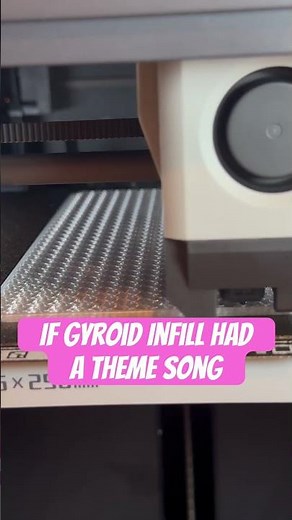 Gyroid infill for stronger 3d prints! #3dprintingnerd #3dprint