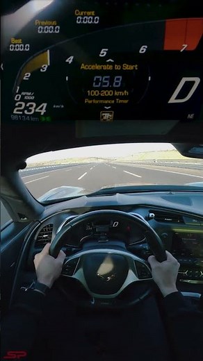 CHEVROLET CORVETTE C7 Z06 - 100-200 km/h Acceleration Test