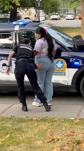 2.1M views · 9.9K reactions | Police detain the female suspect, conduct a quick search, and secure her in the back of the patrol car | Hamilton Ambrose Garth | Facebook