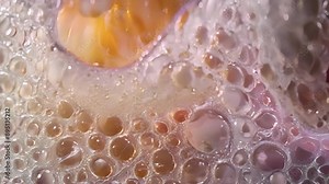 A microscopic view of sweat glands in action reveals the movement of sweat droplets through a series of interconnected ducts.