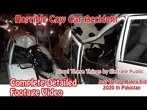 Cow Accident News | Car Hit Cow on Road Live Accident | Rawalpindi | Pakistan| Grow With Farhan
