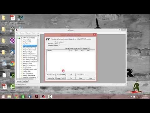TS-MPPT-60 Morningstar Charge Controller - Programming Setup