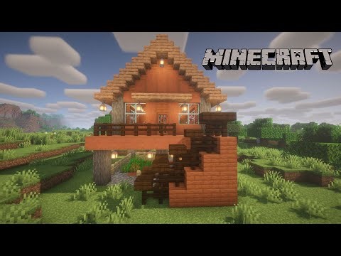 Minecraft Creative | Build an Acacia Wood House Tutorial 🌳🏠