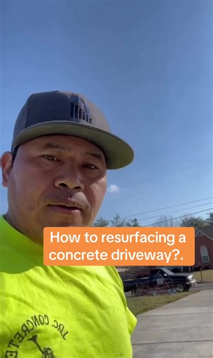 How to resurfacing a concrete driveway. #JDCconcretecompanyLLC | Concrete Resurfacing