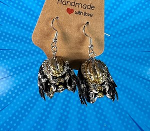 Movie-inspired Dangle Earrings - Yautja Warrior - Predator Fan Jewelry, Sci-fi Movie Gift - Etsy