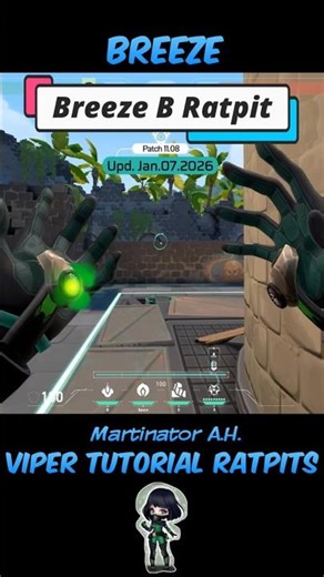Viper Breeze Upd Jan.2026 Ratpit Tutorial 01 #shorts #viperlineups #valorant