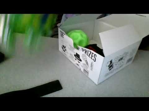 unboxing the prize box