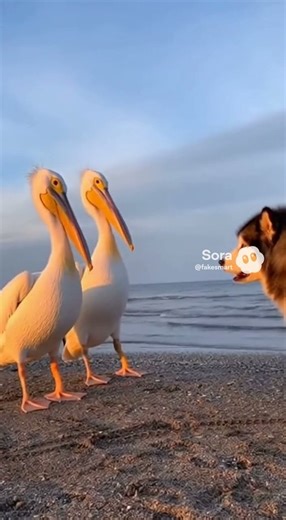Two Pelicans Started Beef With My Dog 💀😂🦩