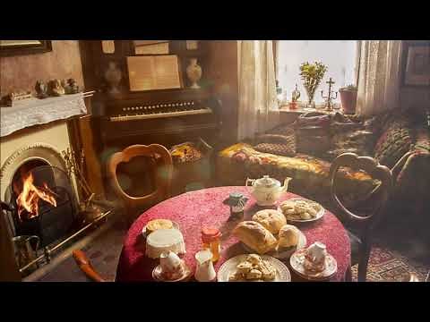 Ambience/ASMR: Edwardian Parlour with Tea & Fireplace, 5 Hours