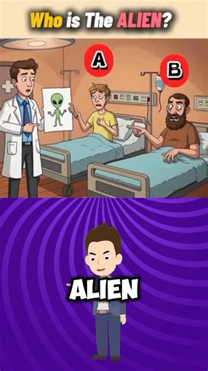 Guess who is the Alien👽?#challenge #riddle #quiz #brainteasers #viral #shorts #trending