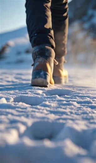 ASMR Crunch: Walking on Fresh Snow - Relaxing Footsteps & Snow Sounds