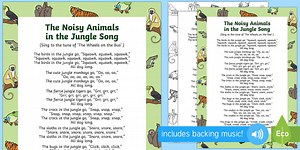 The Noisy Animals in the Jungle Song