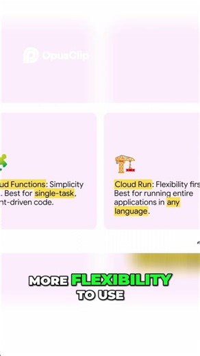 Cloud Run vs. Cloud Functions:Key Differences Explained #cloudrun #generativeai #serverlesscontainer
