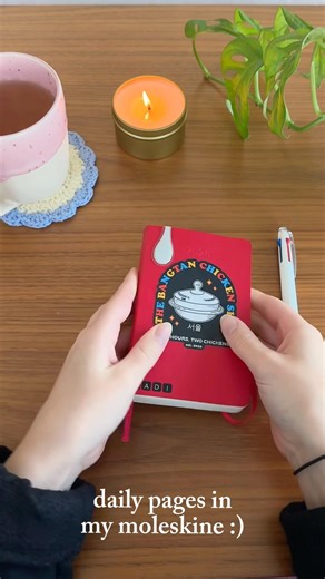 daily pages in my pocket moleskine