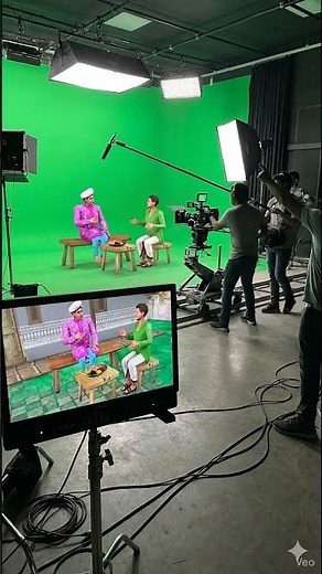 Green Screen Ka Jadoo 😱 | Real Shoot vs Final Animation | VFX BTS #shorts #shortfeed #fypシ