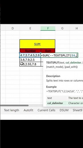 Addition in #excel #excelshortcuts #excelformula #exceltips #exceltricks #anshika.uexcel