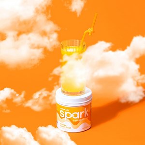 On cloud 9 ☁️ with the NEW Spark® Orange Cream Float 😋 How will you be having yours? 🧡 On-the-go ✨ Mixed with almond milk 🍊 As an afternoon pick-me-up advo.care/40I6WEt | AdvoCare