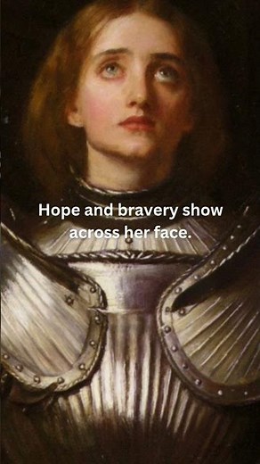 Joan of Arc painted in 1865 by John Everett Millais #history #war