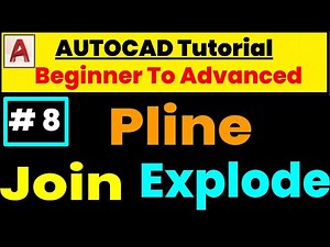 Pline | Join | Explode | Command | Autocad Tutorial | polyline | explode & join command | Autocad