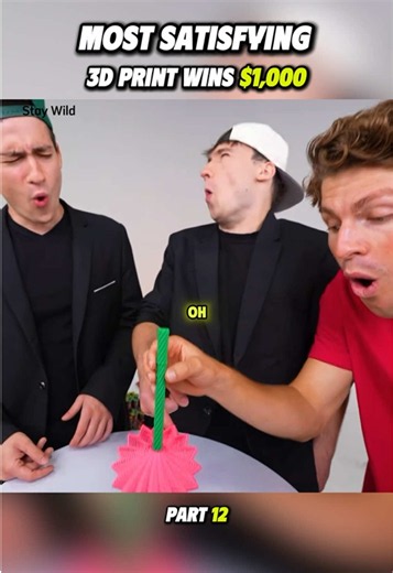 MOST SATISFYING 3D PRINT WINS $1,000 #staywild #viral | 3d printed