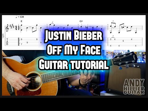 Justin Bieber Off My Face Guitar Tutorial