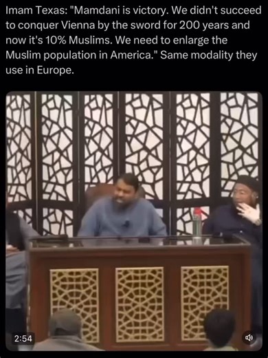 Hunter on Instagram: "Texas, It’s bizarre how polite nations are required to be of enemies literally plotting their downfall from within. The entire clip is worth a listen. Muslim Population in United States ☪️🇺🇸 Source = Wikipedia ● Distribution in American States -> 01. Illinois -> 3.70% 02. New York -> 3.59% 03. New Jersey -> 3.46% 04. Maryland -> 3.06% 05. Michigan -> 2.40% 06. Minnesota -> 2.01% 07. Virginia -> 1.96% 08. Massachusetts -> 1.87% 09. Arizona -> 1.53% 10. California -> 1.27% 