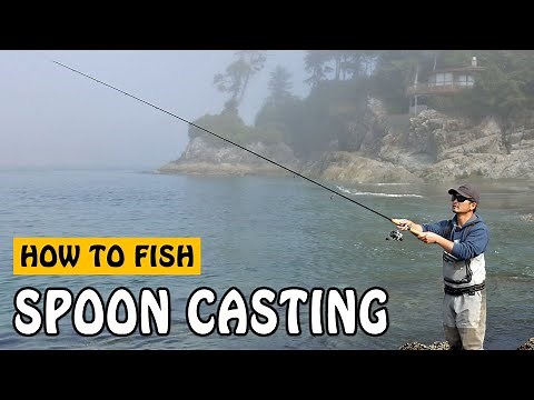 How to Cast a Fishing Spoon for Salmon and Trout #fishingtutorial #fishing #lurefishing