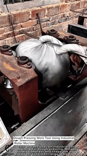Dough Pressing Work Tool Using Industrial Roller Machine #worktool