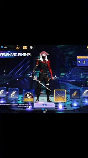 TUTORIAL SPIN KATANA PENGHANCUR MIMPI - ZYY ESCOBAR #freefire #tutorial