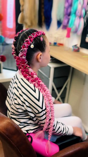 Pink Braids for Kids: Cute Hairstyle Trend in Singapore