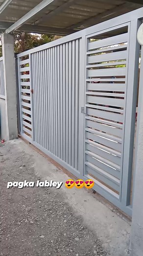 Sliding Gate | Tubular Color Grey #metalwork #metalfences #welding #tubular #metalfabrication #diy #highlights2025 #simple | Jayson Escosa