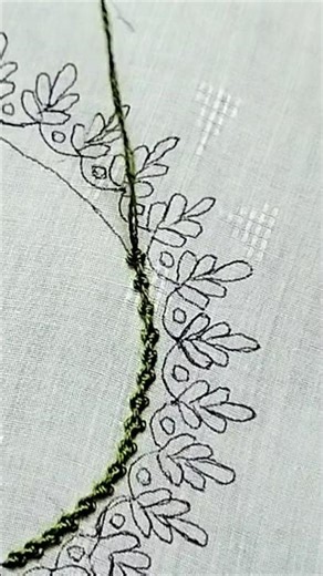 Easy Knot Stitch Neck Design 🌿 | Stunning Hand Embroidery for Beginners