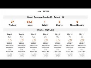 Weekly and Monthly Summary Reports Explainer Video - CDR Construction Daily Reports
