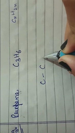 structure of propene | C3H6 structure #alkenes #structureofpropene #class10science #class10ncert