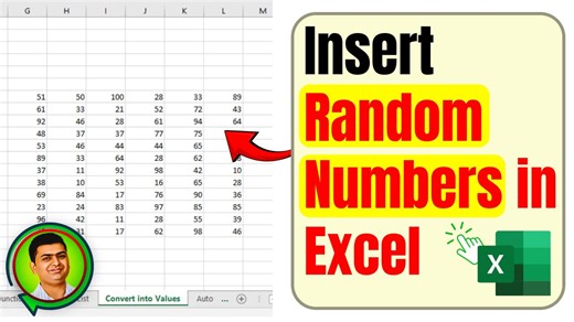🔥ONLINE COMPUTER COURSES 🔥 Enroll Now via link below - 👇👇👇 https://www.creativelearningbyritesh.in/ -------------------------------------- 🔥Our Website (Computer Tips & Tricks in Hindi)🔥 https://www.pctips.in/ ----------------------------------------------- aaj ki video main hum seekehge ki aap excel main random number kaise insert kar skate hai aur aap us random number ko values main kaise convert kar skate hai taki jab bhi aap koi number insert kare to number randdomly change nahi hoge 