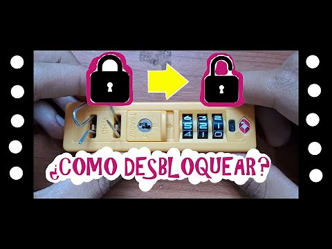 Como desbloquear y obtener el código de un candado de maleta TSA007