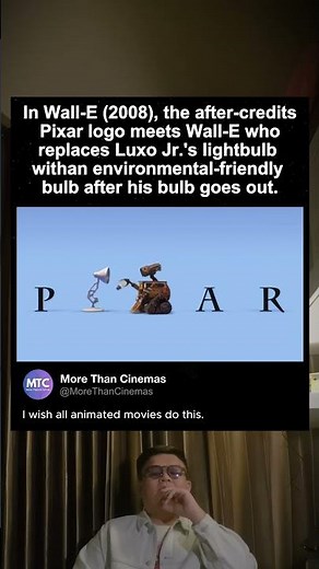 There is a hidden scene in the after-credits of Wall-E